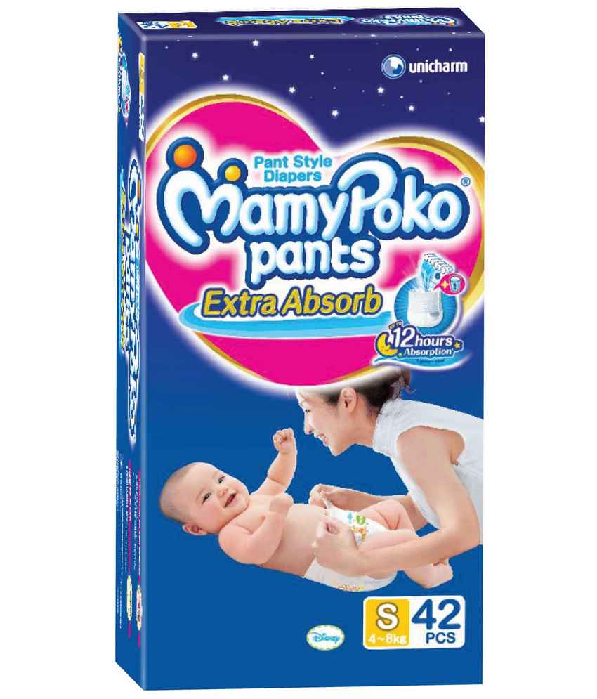 40Piece Mamy Poko Pants Standard Baby Small Diapers, Age Group: 4-8 Months  at Rs 285/packet in Mustafabad